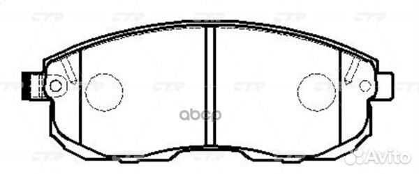 CKN-15 Колодки тормозные дисковые перед G