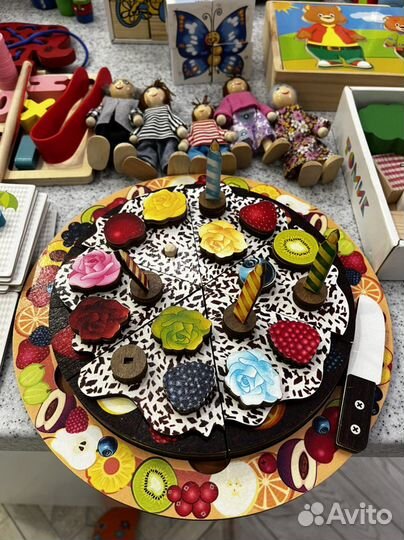 Деревянные развивающие игрушки