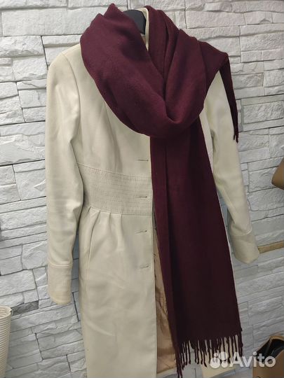 Шарф палантин плед вязаный женский