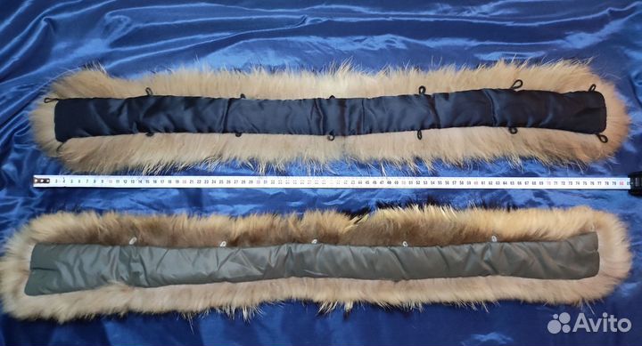 Меховая опушка воротник натуральный разные