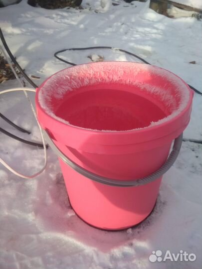 Поилка миска для животных с подогревом зимняя 10л