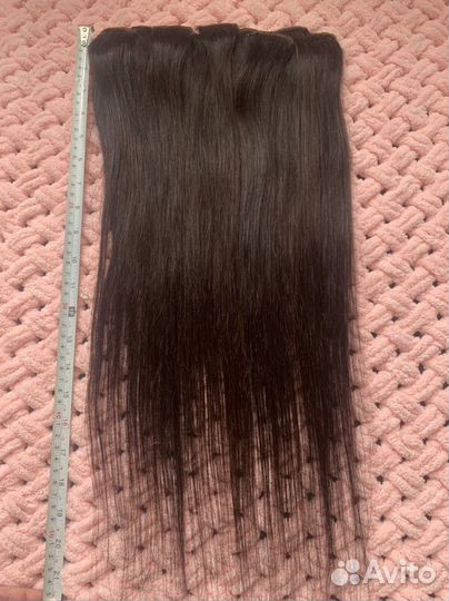 Волосы натуральные на заколках