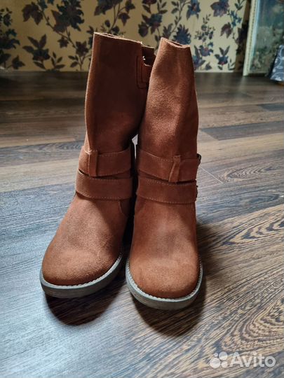 Сапоги чопперы натуральная замша, 38