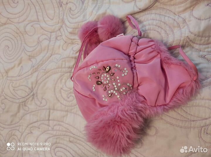 Шапка детская с 6 лет зимняя б/у