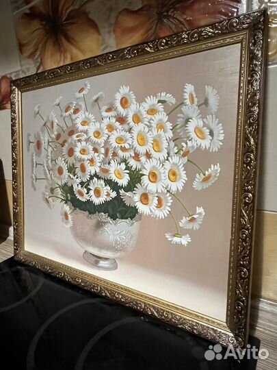 Картина в раме Ромашки 40*50