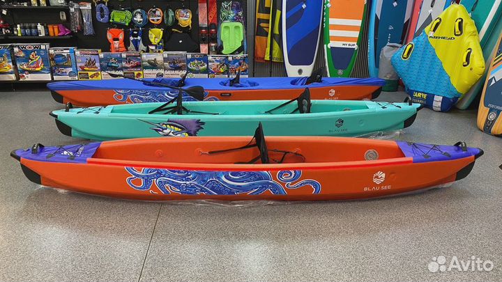 Каяк надувной Blau See Kraken-1 Премиум одноместны