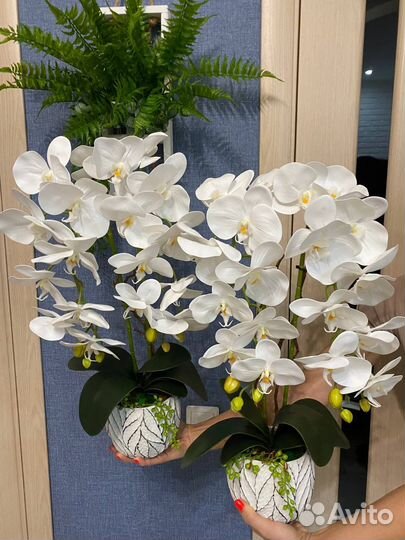 Цветок орхидея искусственная