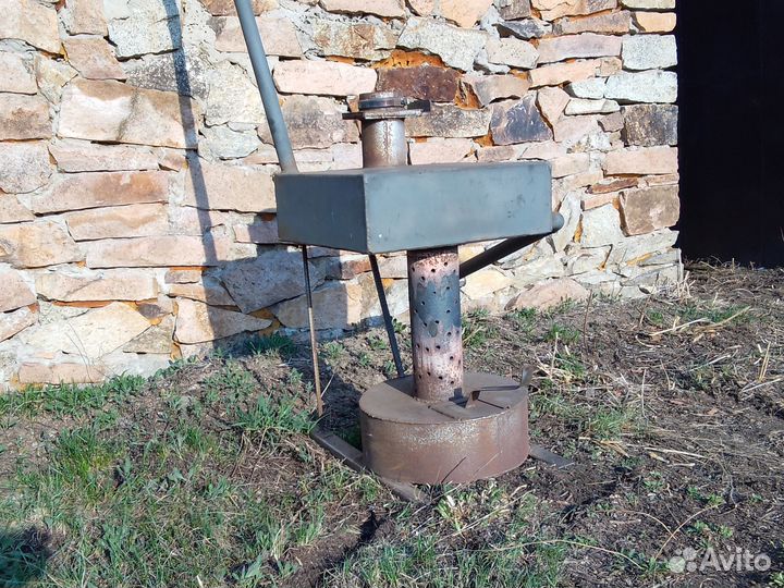 Печь на отработке с водяным контуром