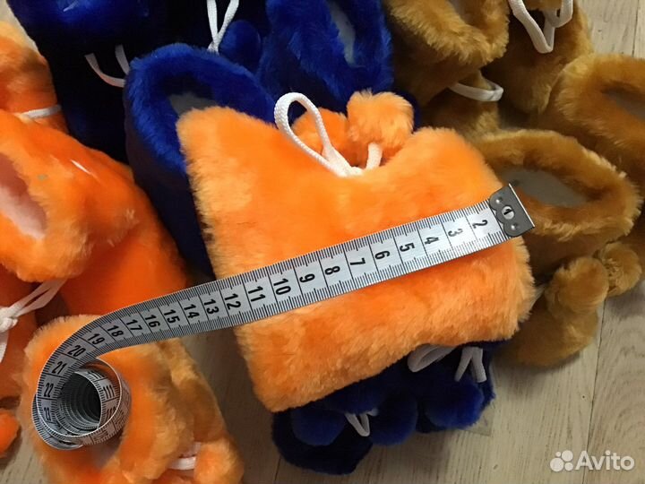 Меховые пинетки детские