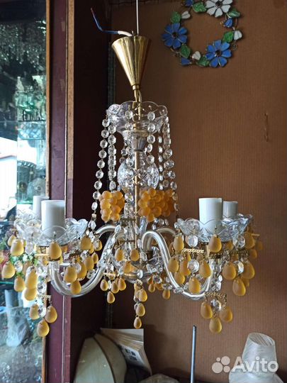 Люстра хрусталь, СССР, Чехия