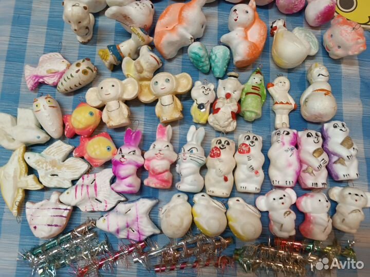 СССР ёлочные игрушки пенопласт картон