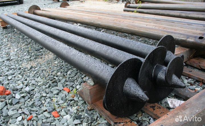 Свая винтовая 76*2000 мм под ключ