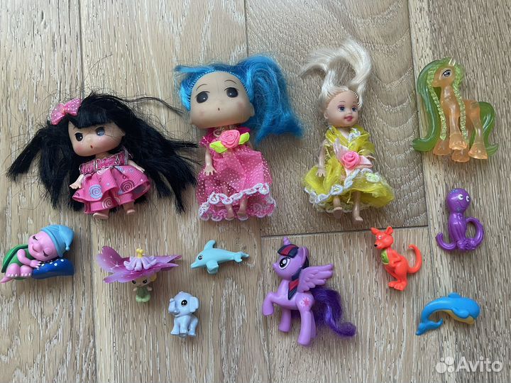 Игрушки пакетом для девочки