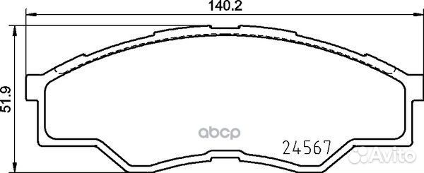 Колодки тормозные дисковые Strong Ceramic пер