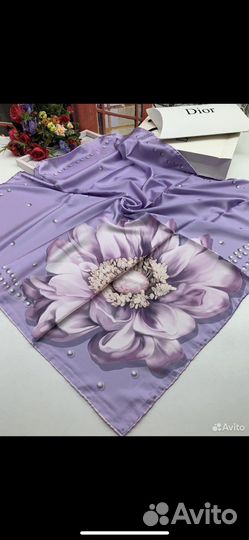 Шелковый платок, парео, кожаный ремень colzetti