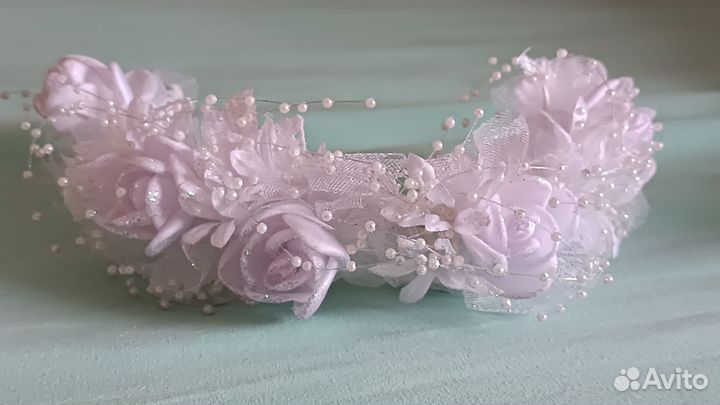 Диадема, цветочки на одежду, шпильки