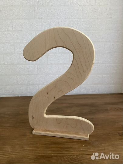 Деревянные цифры. Реквизит для фотосессии