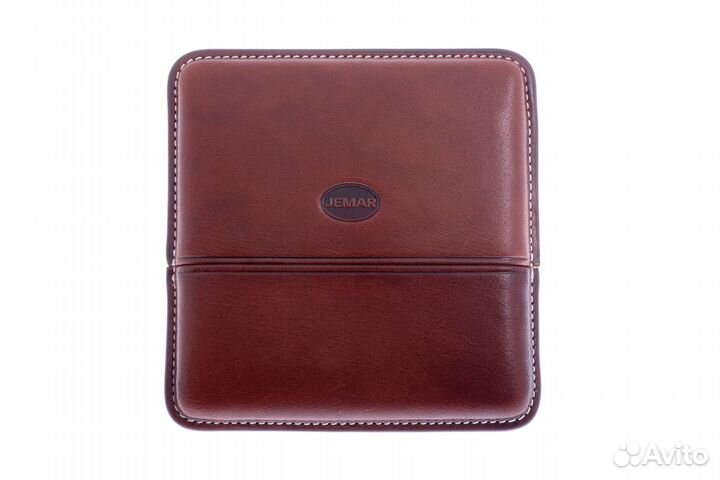 Сигаретница Jemar на 10 штук, натуральная кожа