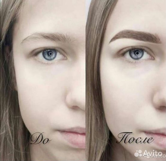 Окрас и коррекция бровей