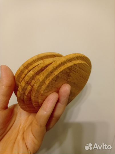 Бамбуковая подставка под чашку/стакан Икеа