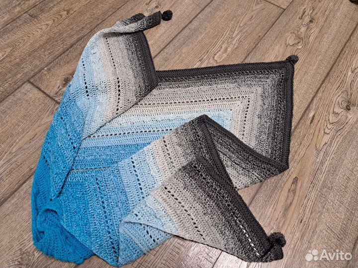 Шаль бактус крючком