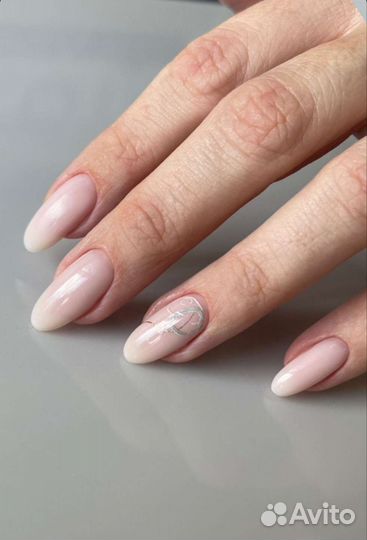 Комбинированный маникюр/наращивание ногтей