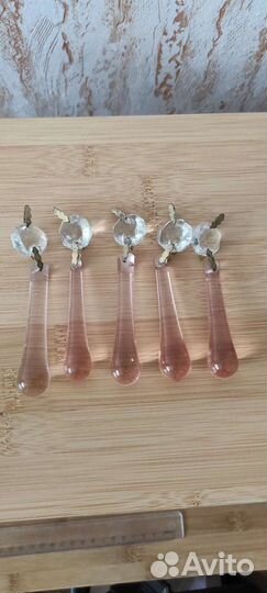 Подвески для люстры капли винтаж