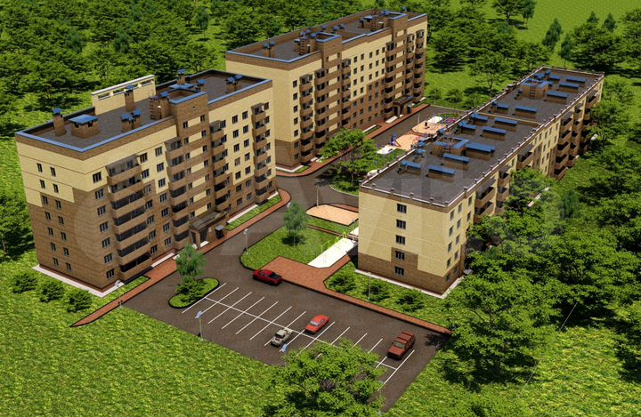 2-к. квартира, 68,6 м², 4/7 эт.