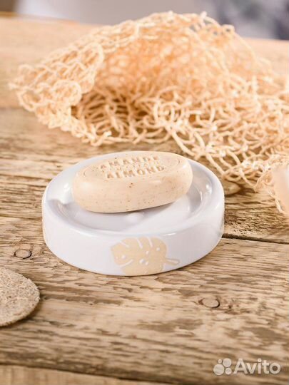 Набор мыльница и стакан для зубных щеток, новый