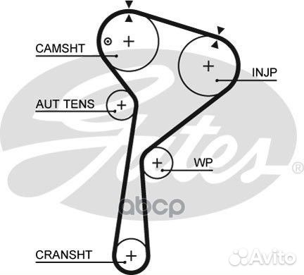 Ремень грм 123 зуб.,27mm 5578XS Gates