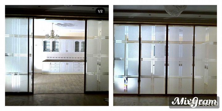 Двери с пескоструйным рисунком