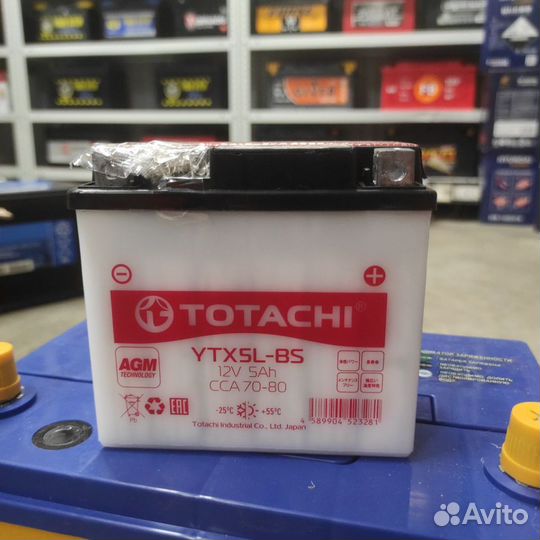 Аккумулятор для мотоцикла Totachi YTX5L-BS AGM