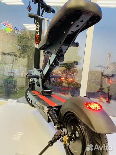 Электросамокат мощный 48 V с детским сиденьем