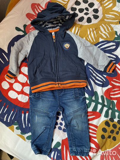 Толстовка и джинсы для мальчика