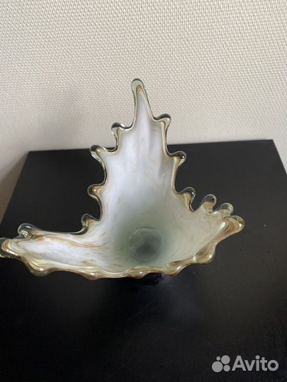 Ваза-гутное стекло-б/у