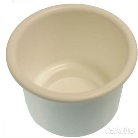 Вставка подстаканник в корпус мебели 8х11см, поле 6мм, Белый