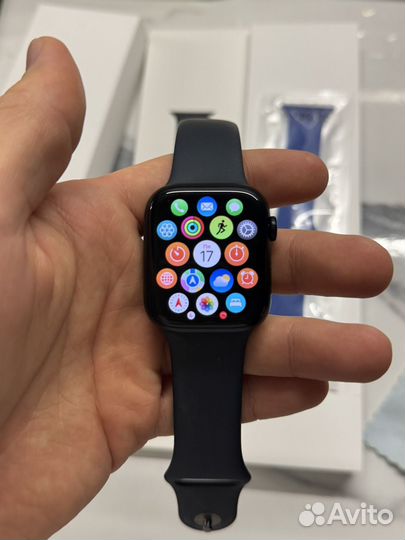 Часы apple watch 7 45 mm аккумулятор 100%