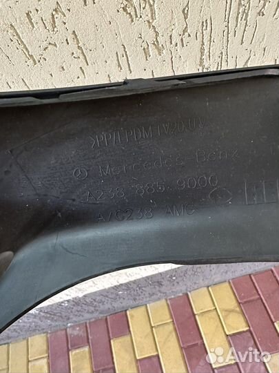 Накладка заднего бампера AMG Mersedes E купэ w238