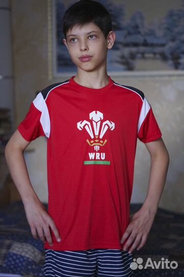 Детская футболка сборной по регби Уэльса р.42-44