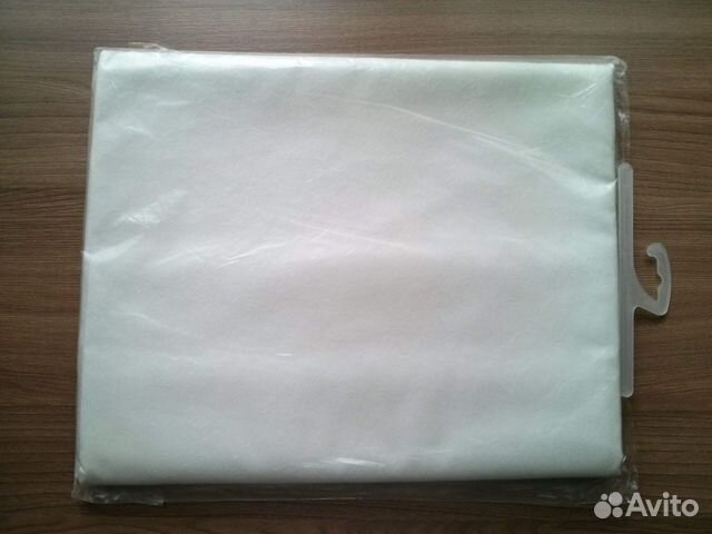 Скатерть хлопковая с прозрачным покрытием новая