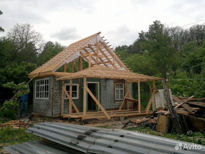 Ремонт крыши подъем домов любой сложности