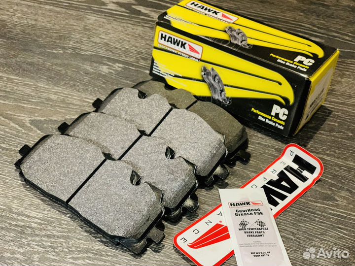 Колодки спорт hawk PC для audi Akebono 350