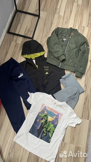 Пакет одежды на мальчика 128 134 140