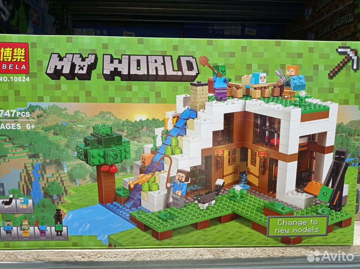 Конструктор Майнкрафт 10624 База на Водопаде