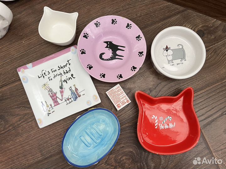Посуда чашки тарелки миски для кота