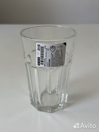 Стакан икеа покал, 350 мл прозрачный Новый