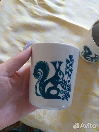 Кружка,стакан с белочкой СССР