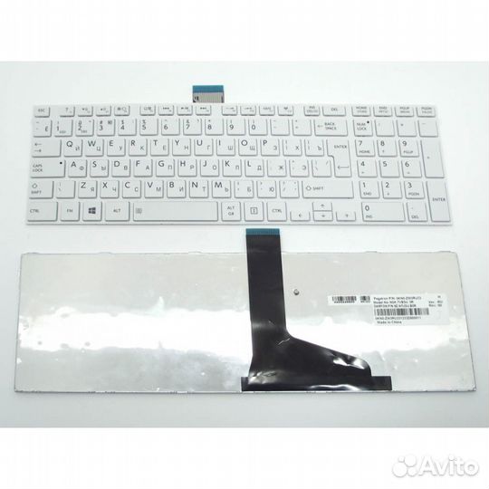 Клавиатура Toshiba Satellite L850 L875 белая