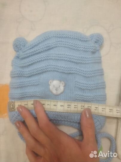 Шапка зимняя для новорожденных