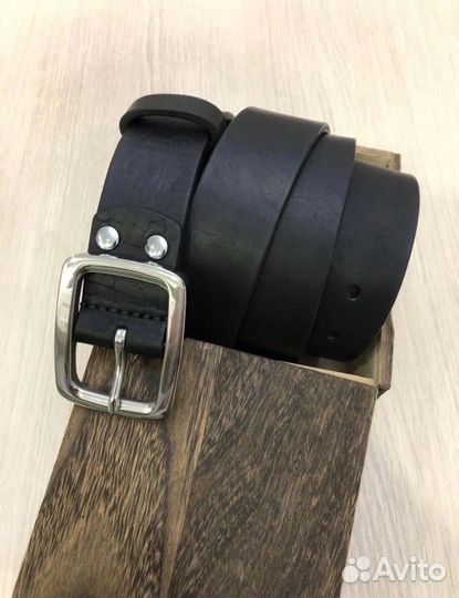 Мужской кожаный ремень ручной работы